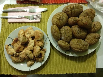 Batata assada + Frango