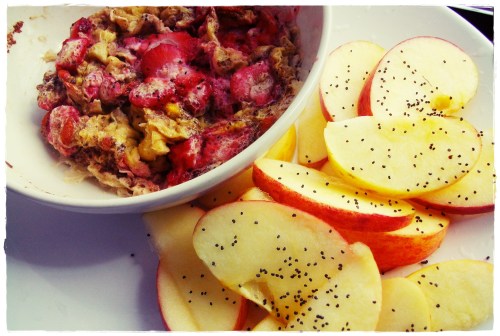 Morangos c Claras + Uma Maça