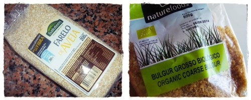 farelo + bulgur