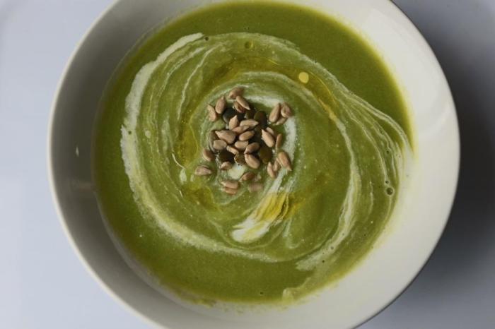 Creme de brocolos  e batata doce joana banana blog