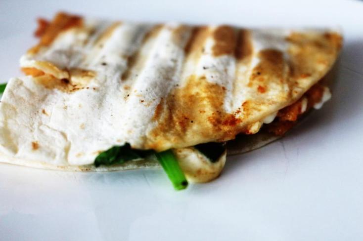 capa wrap com frango e quark