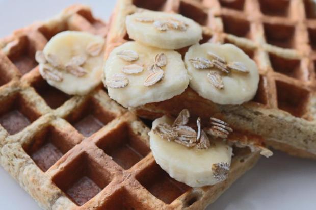 waffles de centeio integral