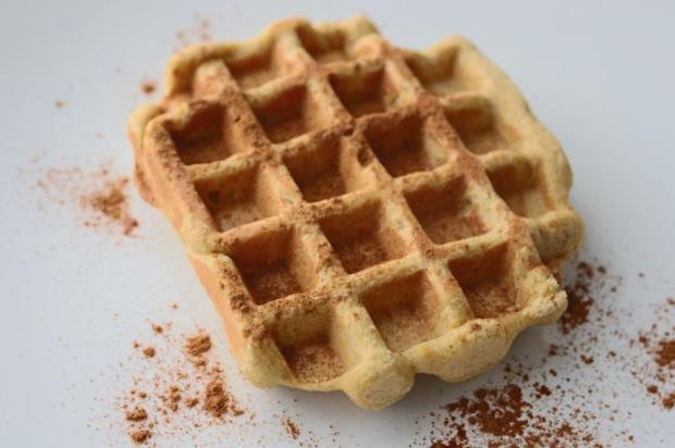 waffles de farinha de milho