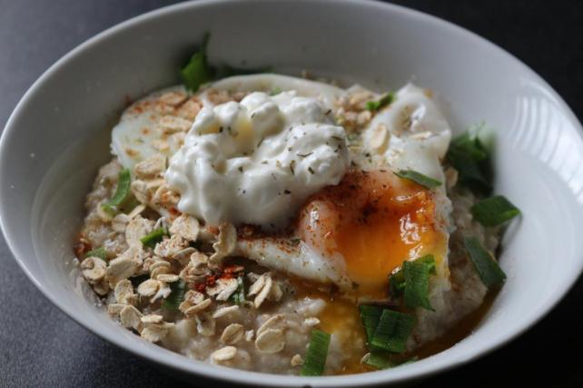 capa flocos de aveia salgados papas de aveia salgadas